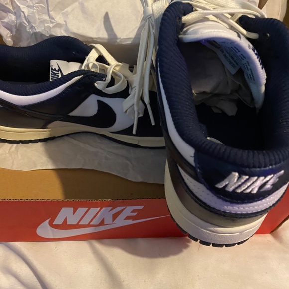 Women Nike Dunk Low Premium 'Vintage Navy' - Picture 6 of 8